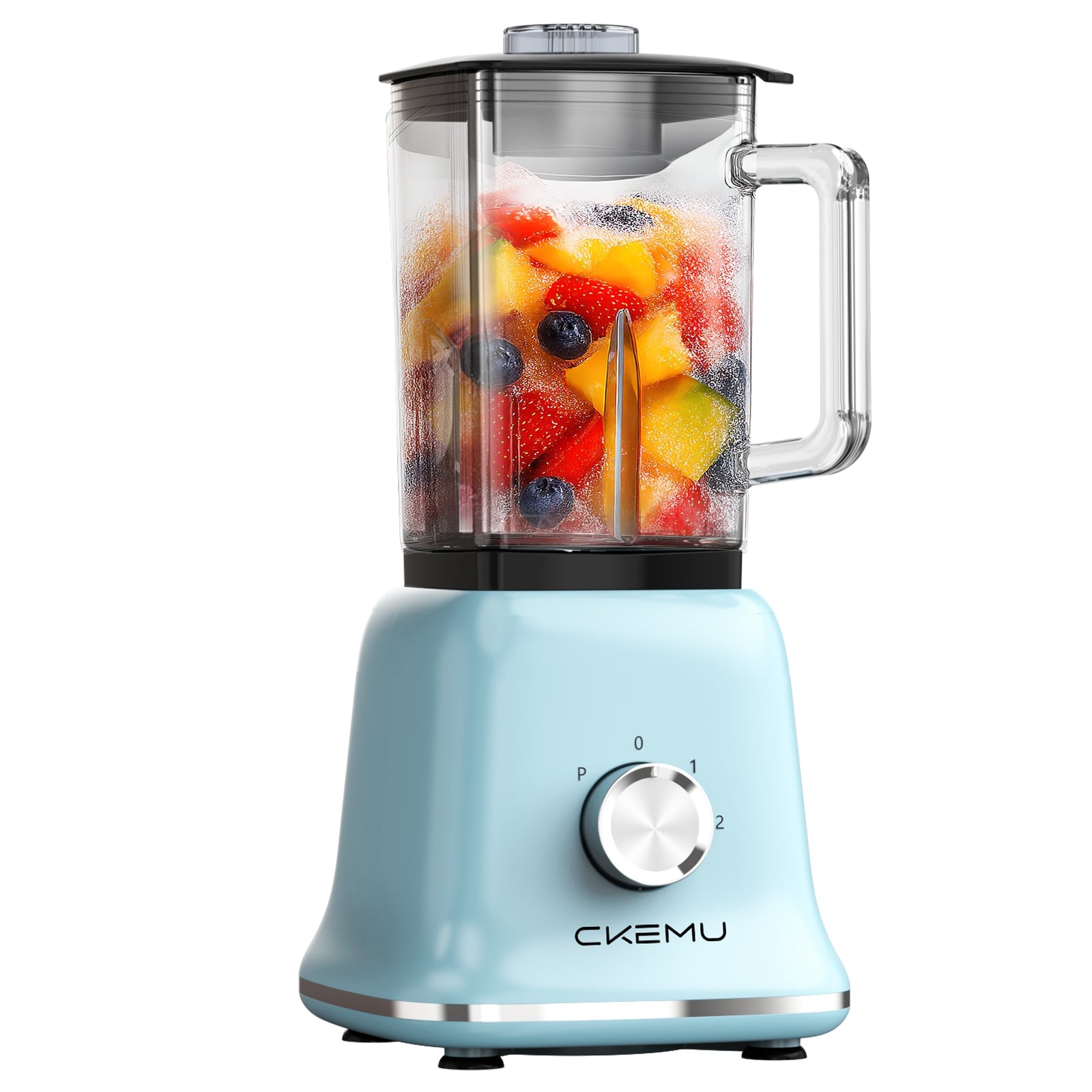 Stylish Blue Countertop Juicer